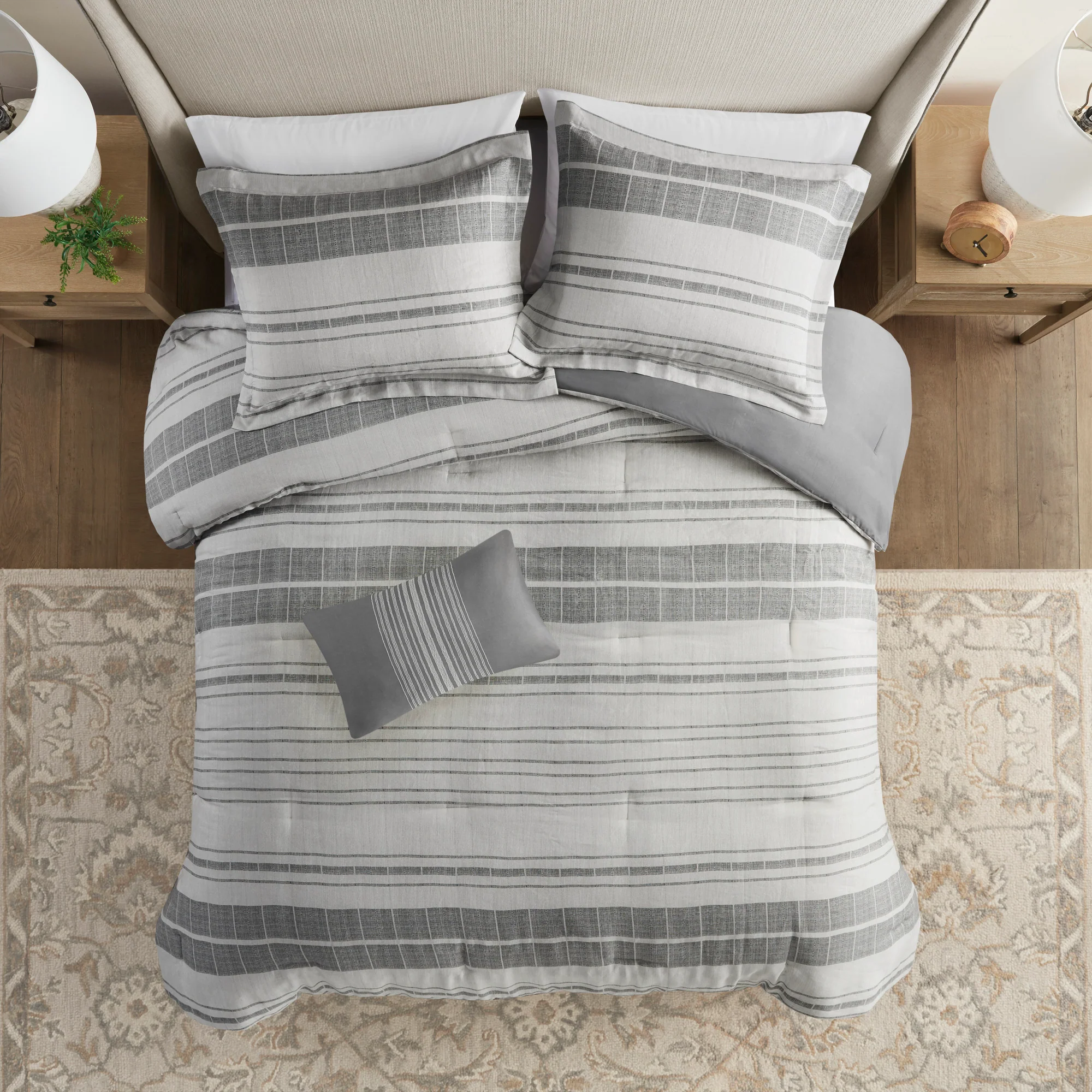 Rhodes 3-Piece Stripe Duvet Cover Set - Image 12