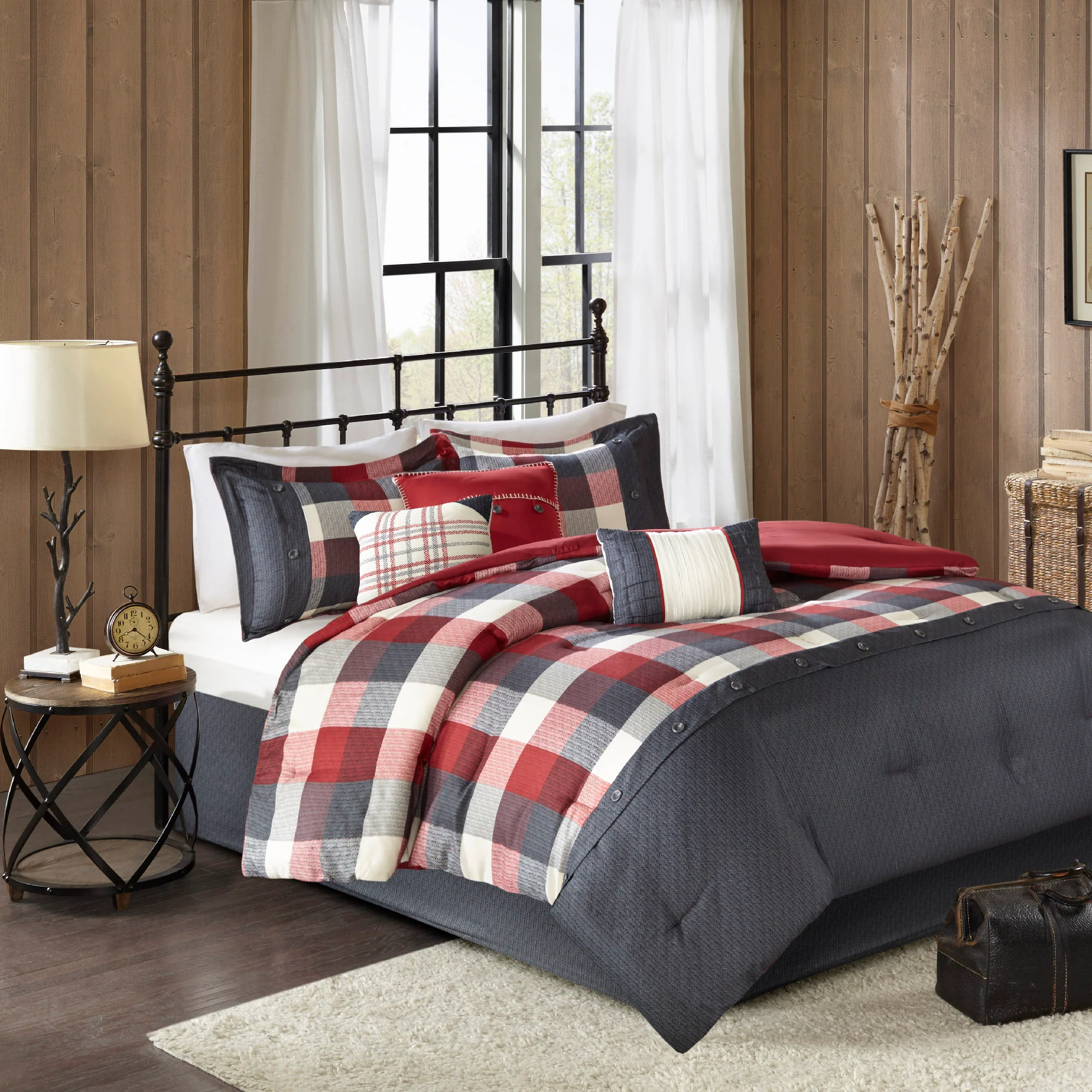 Ridge 6-Piece Herringbone Duvet Cover Set