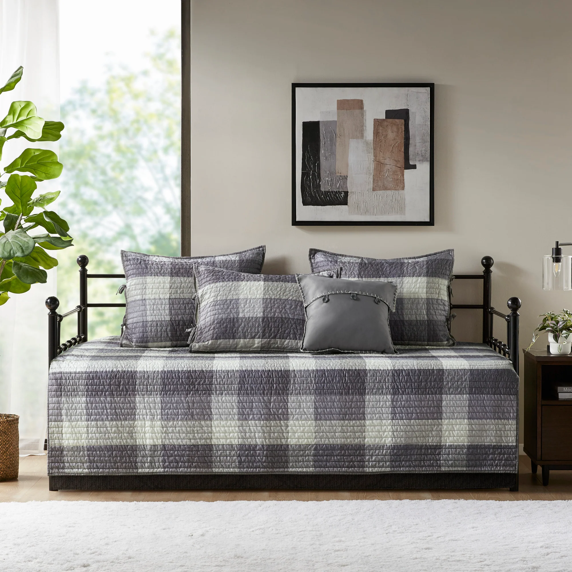 Ridge 6-Piece Reversible Plaid Daybed Cover Set - Image 20