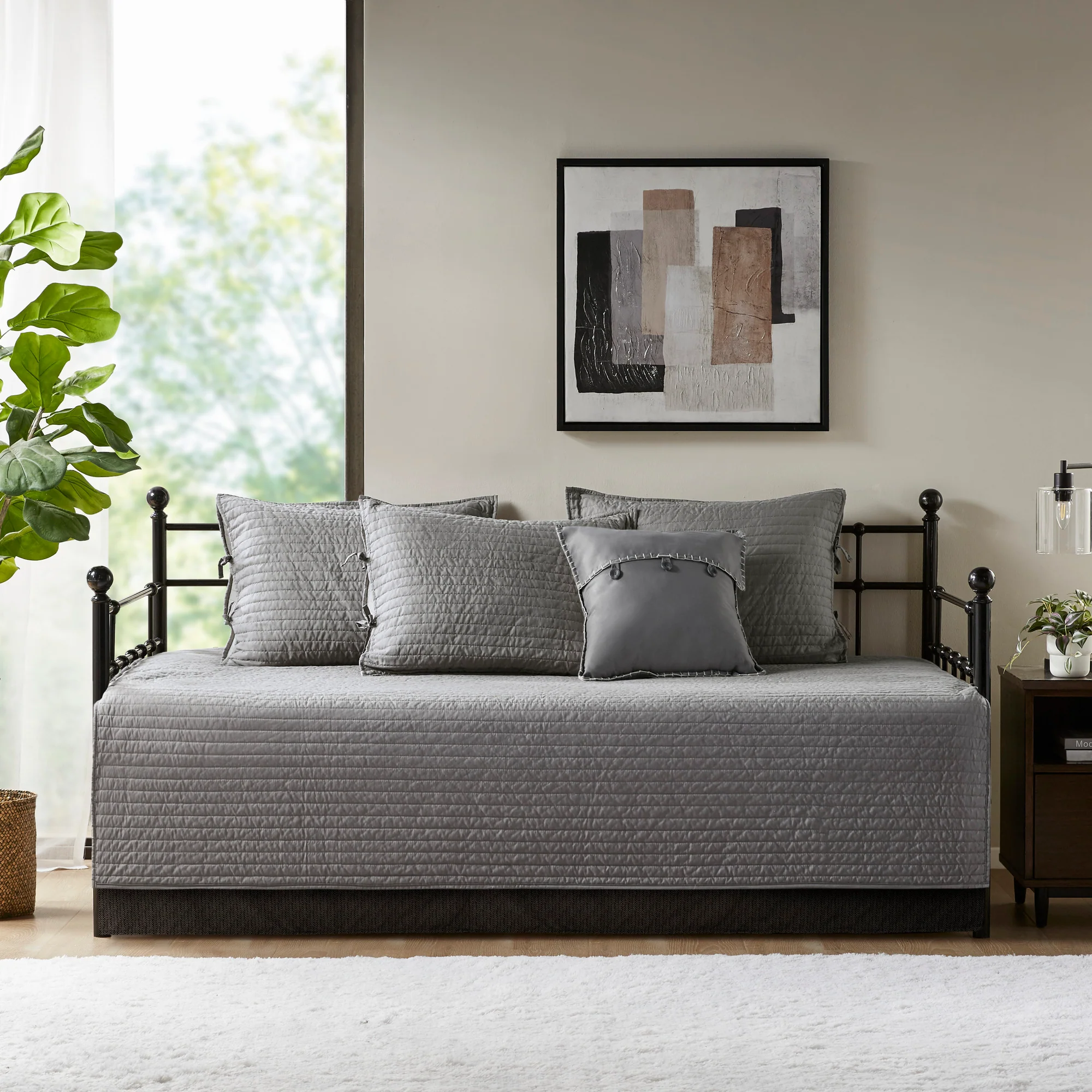 Ridge 6-Piece Reversible Plaid Daybed Cover Set - Image 21