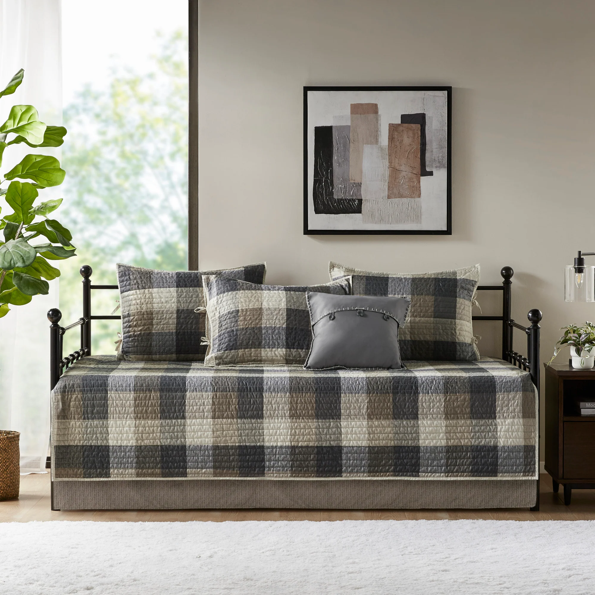 Ridge 6-Piece Reversible Plaid Daybed Cover Set - Image 39