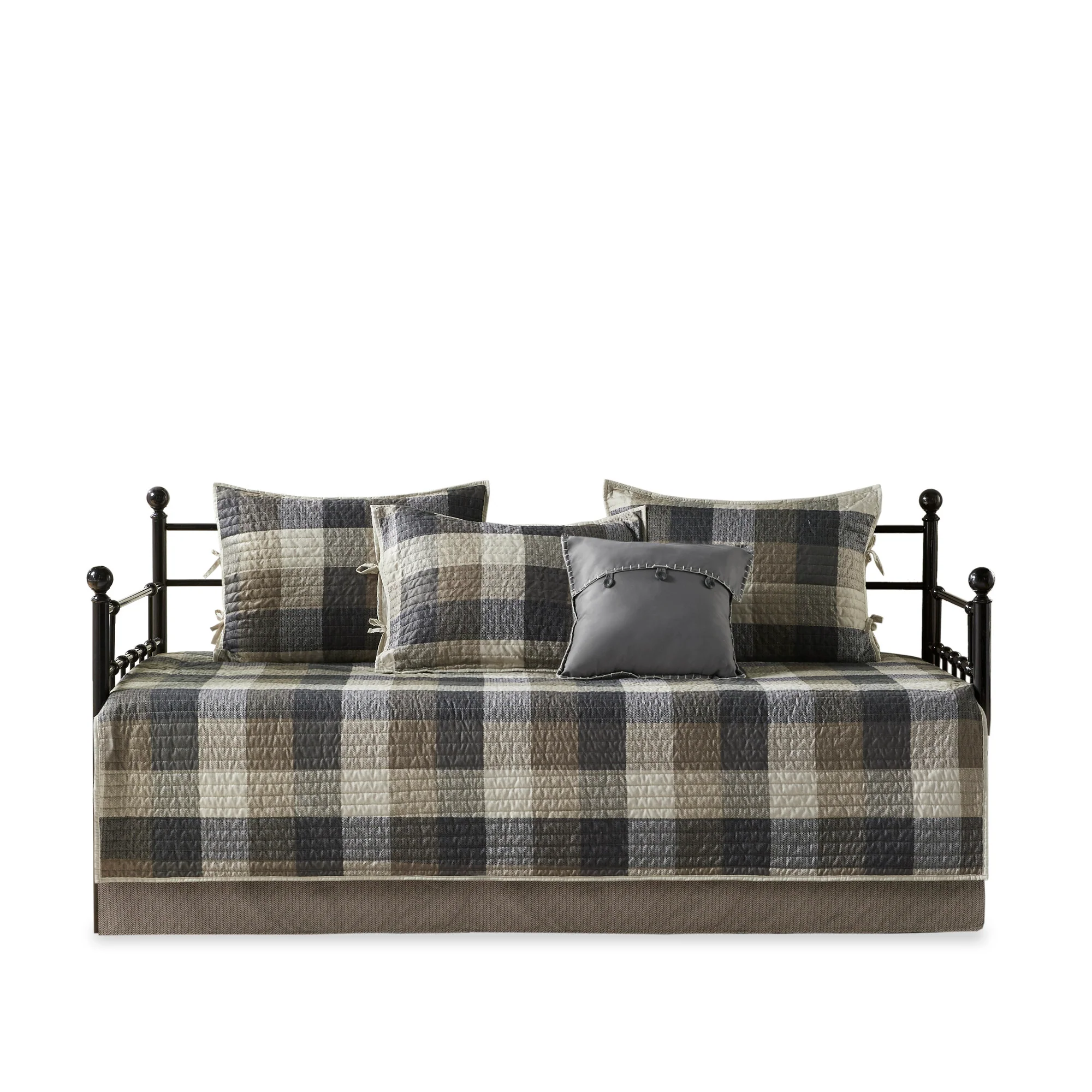 Ridge 6-Piece Reversible Plaid Daybed Cover Set - Image 51