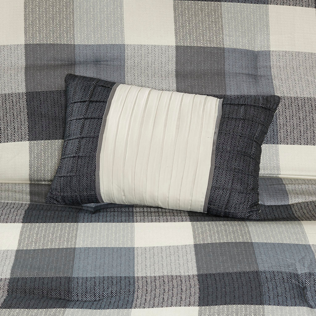 Ridge 7-Piece Herringbone Comforter Set - Image 17