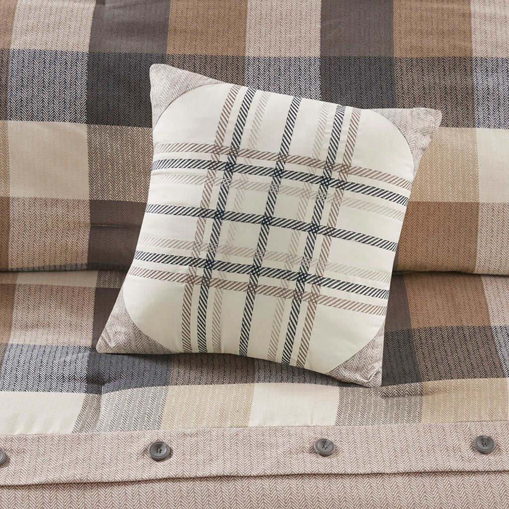 Ridge 7-Piece Herringbone Comforter Set - Image 26