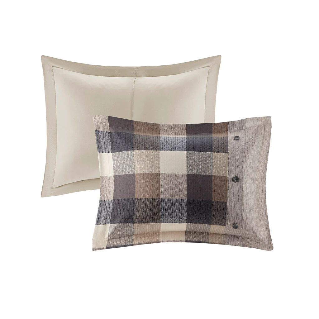 Ridge 7-Piece Herringbone Comforter Set - Image 27