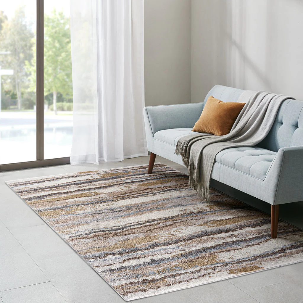 Riley Watercolor Abstract Stripe Woven Area Rug - Image 18