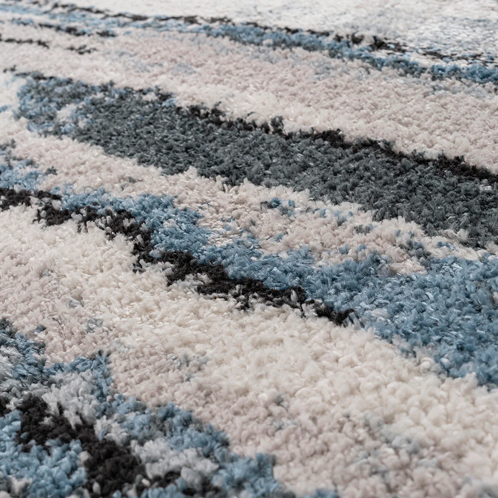 Riley Watercolor Abstract Stripe Woven Area Rug - Image 7