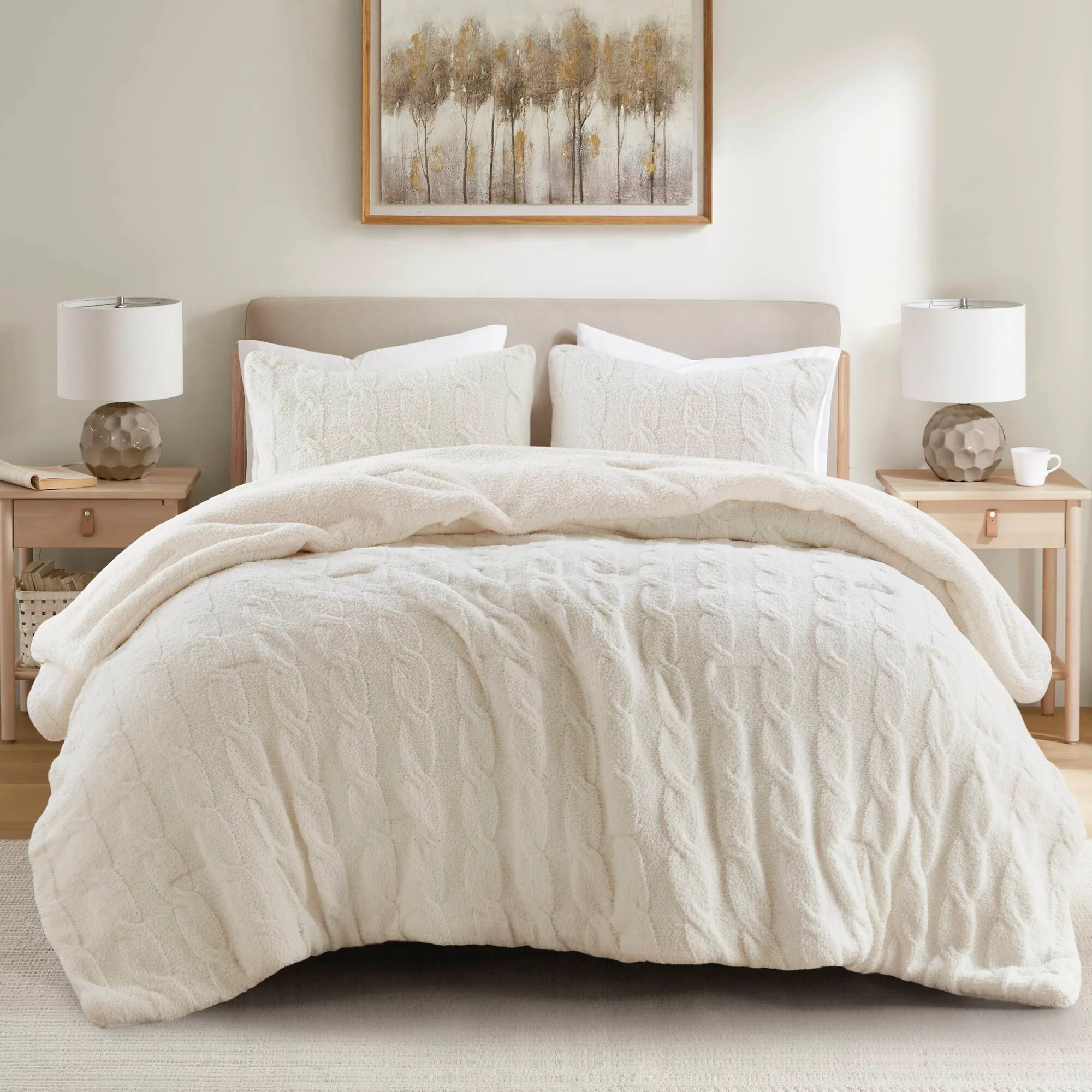 Riordan Waffle Knit Chenille Comforter Set - Image 4