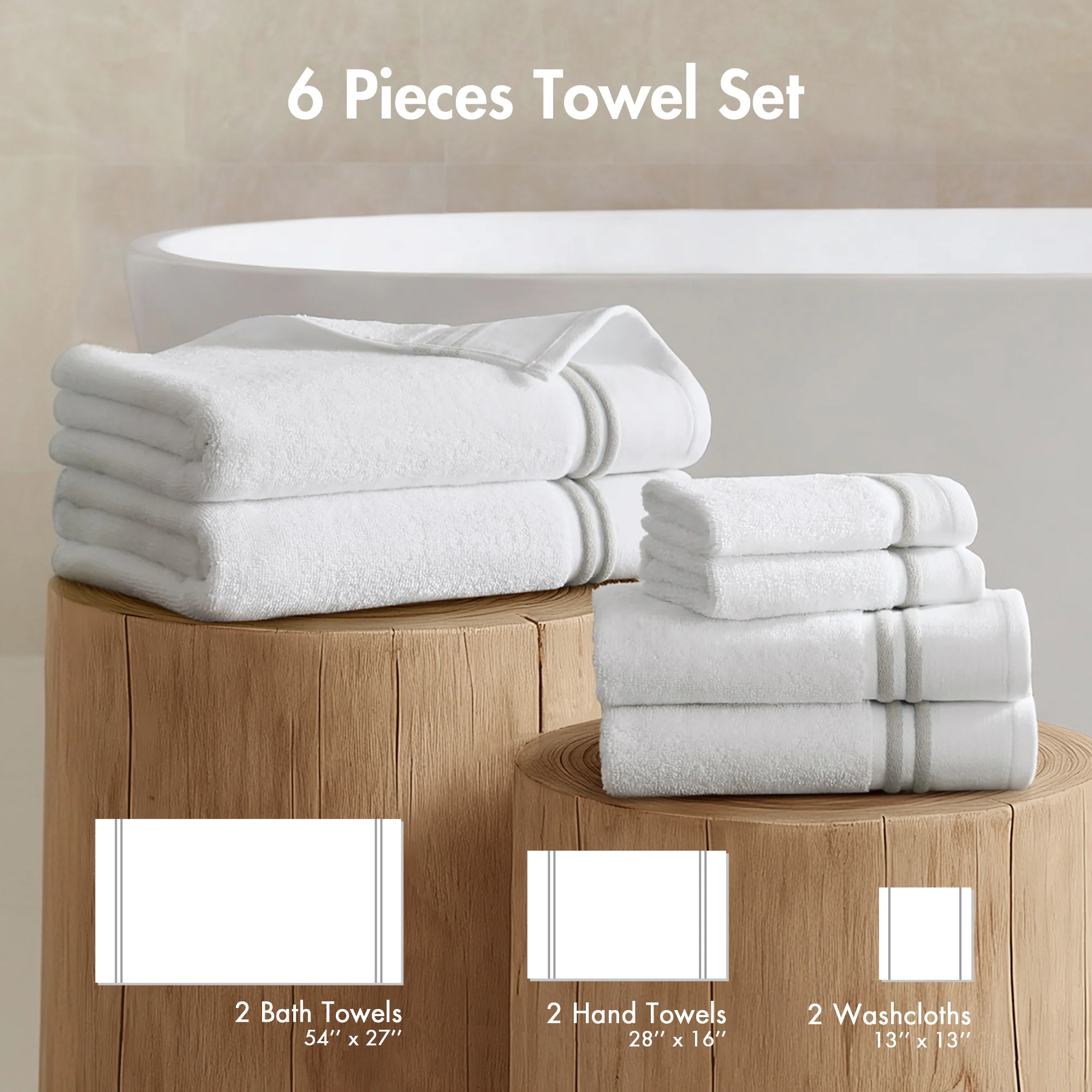 Roan Border 6-Piece Towel Set - Image 27