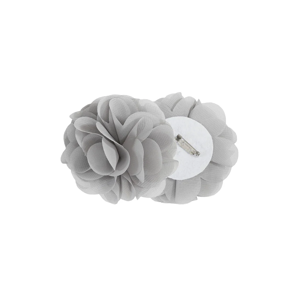 Rosette Floral Embellished Cuff Tab Top Solid Curtain Panel - Image 33