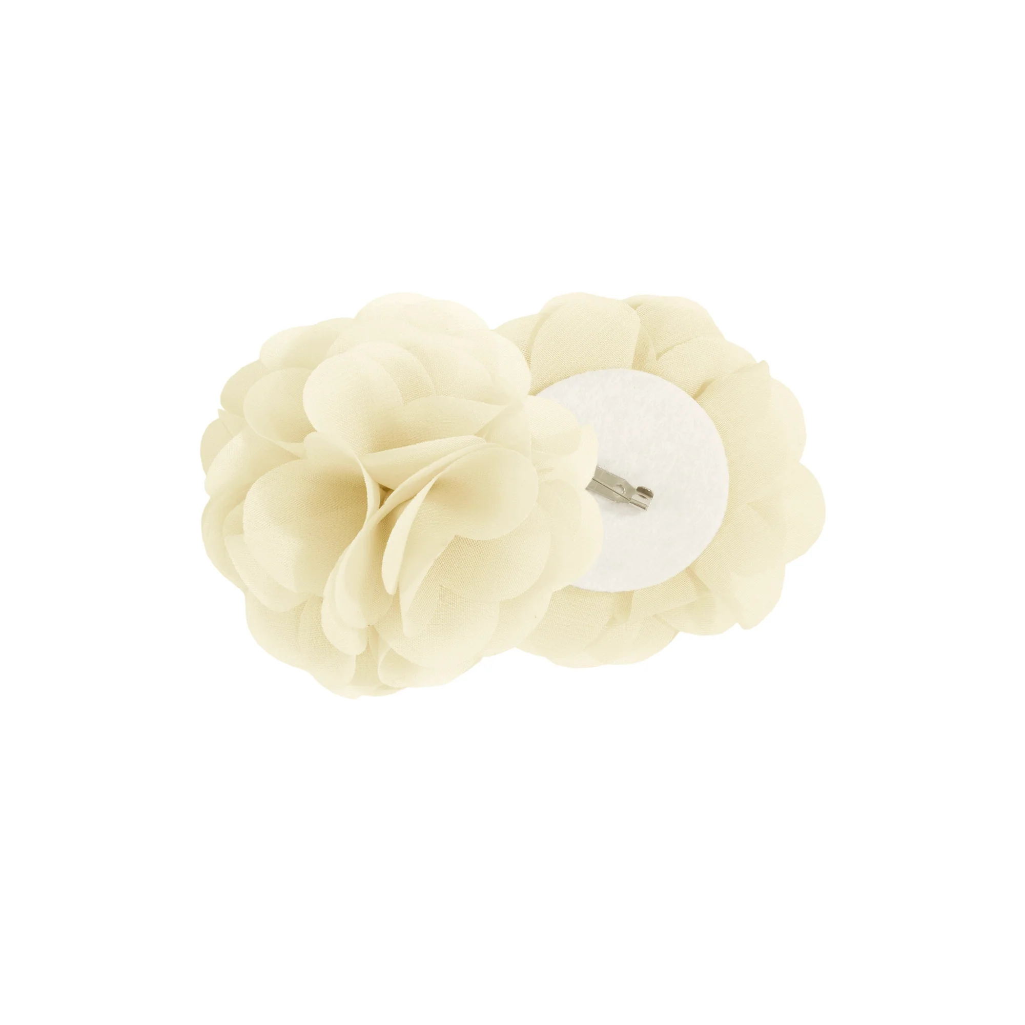 Rosette Floral Embellished Cuff Tab Top Solid Curtain Panel - Image 9