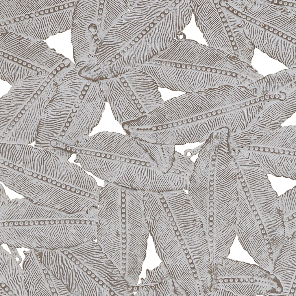 Rossi Textured Feather 3-Piece Metal Disc Wall Decor Set - Image 13