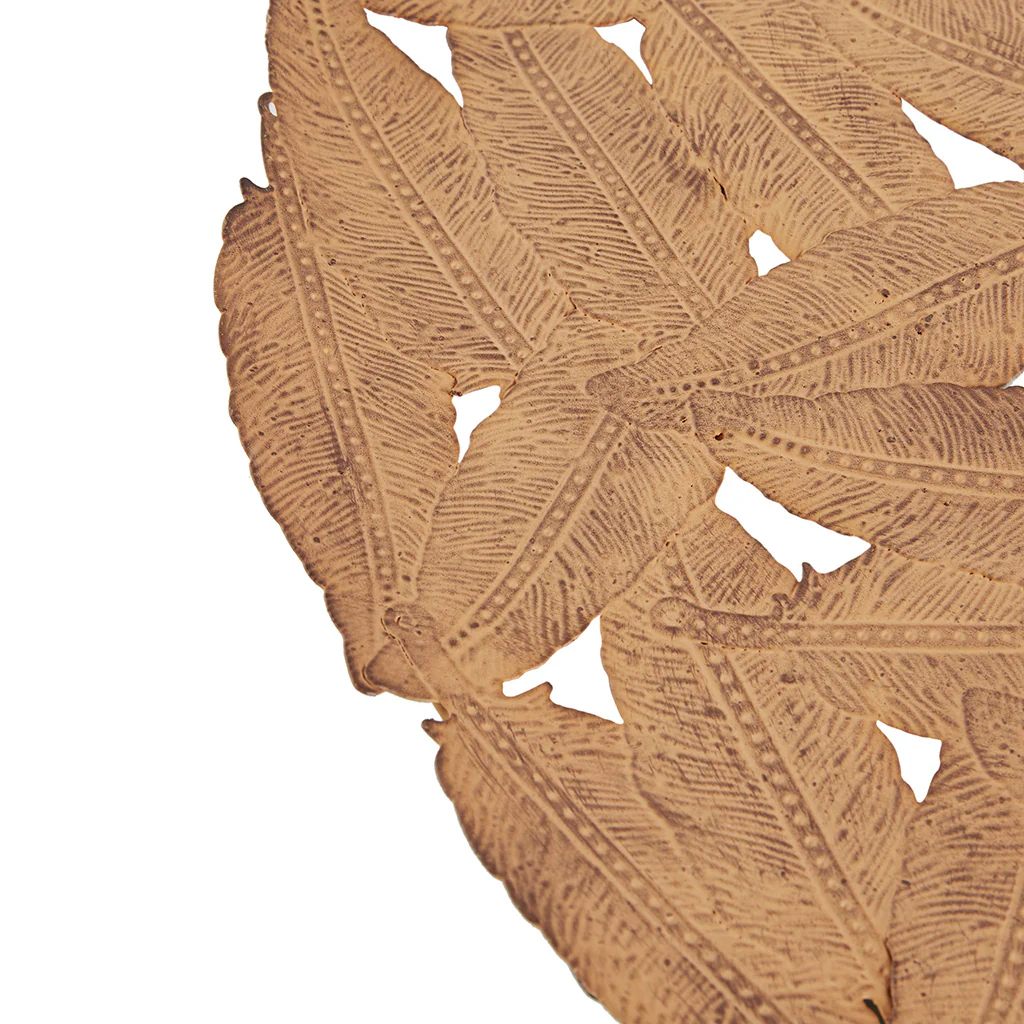 Rossi Textured Feather 3-Piece Metal Disc Wall Decor Set - Image 16