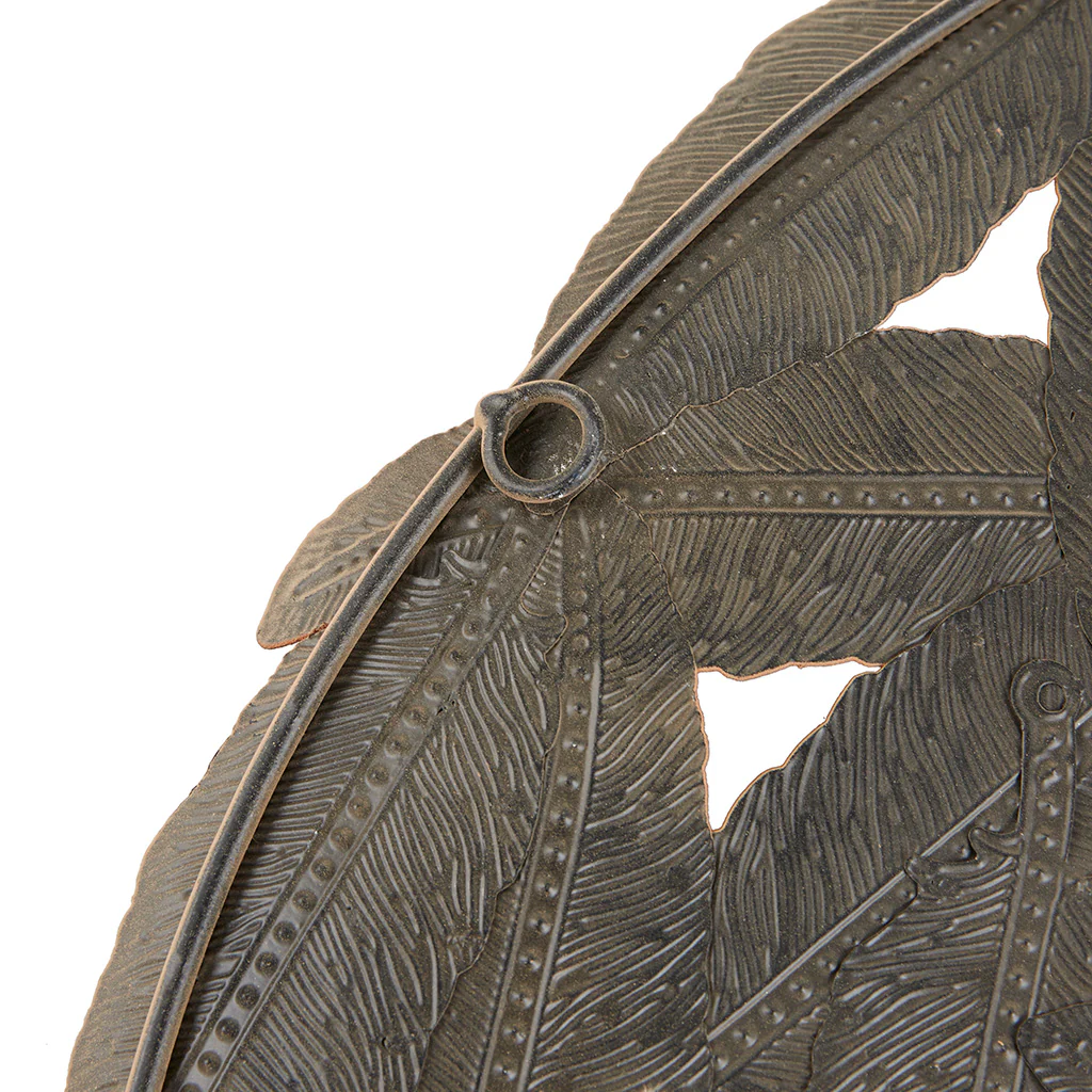 Rossi Textured Feather 3-Piece Metal Disc Wall Decor Set - Image 23