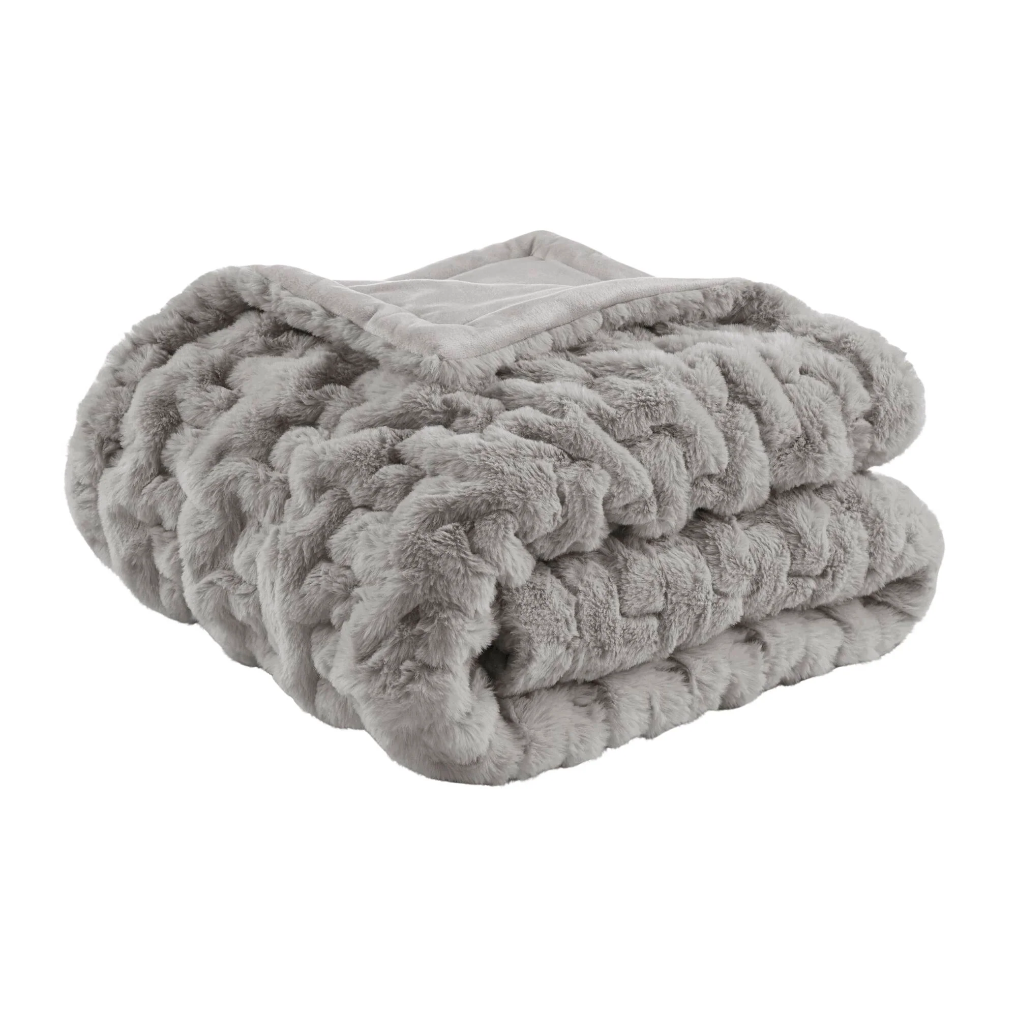 Ruched Fur 100% Polyester Real Tie Dye Throw - Image 14