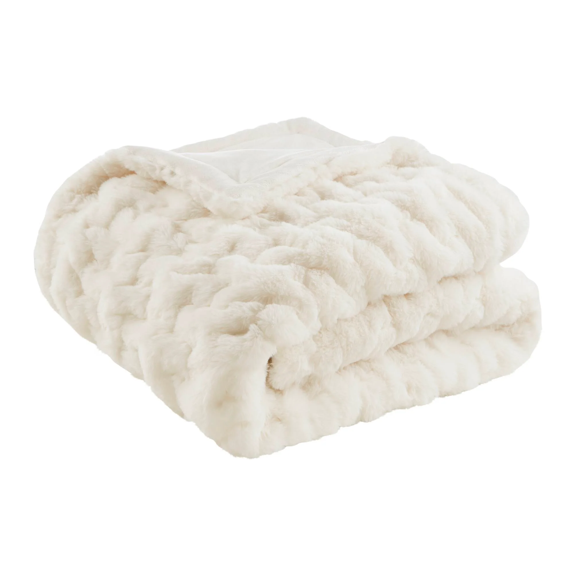 Ruched Fur 100% Polyester Real Tie Dye Throw - Image 21