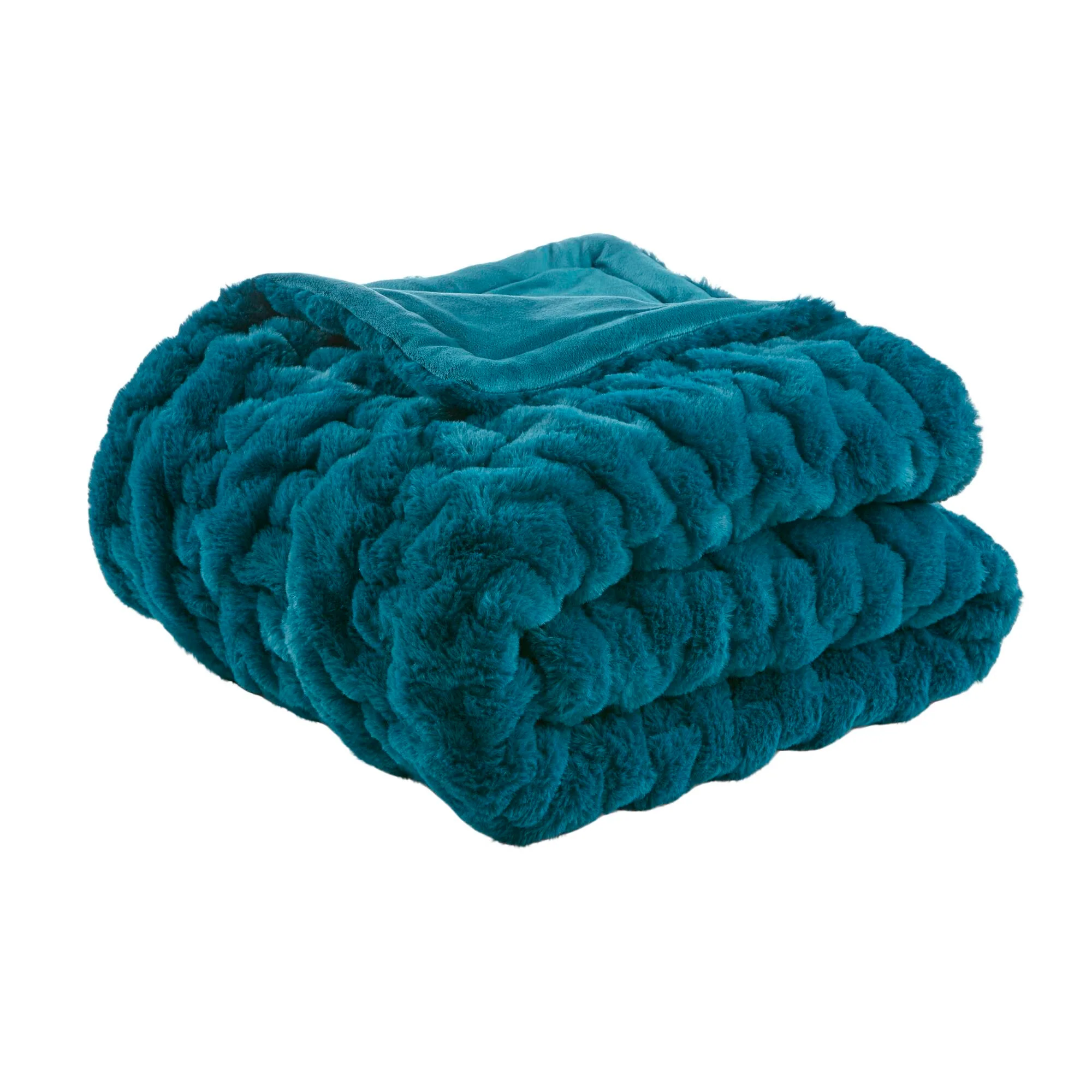 Ruched Fur 100% Polyester Real Tie Dye Throw - Image 28