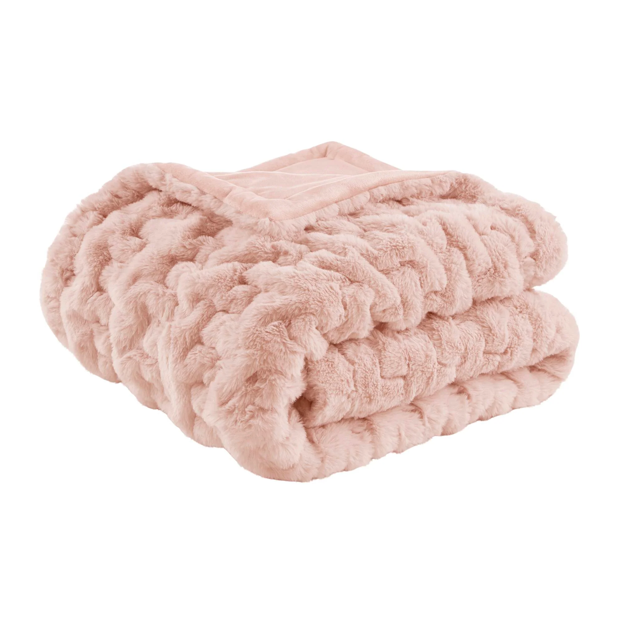 Ruched Fur 100% Polyester Real Tie Dye Throw - Image 42