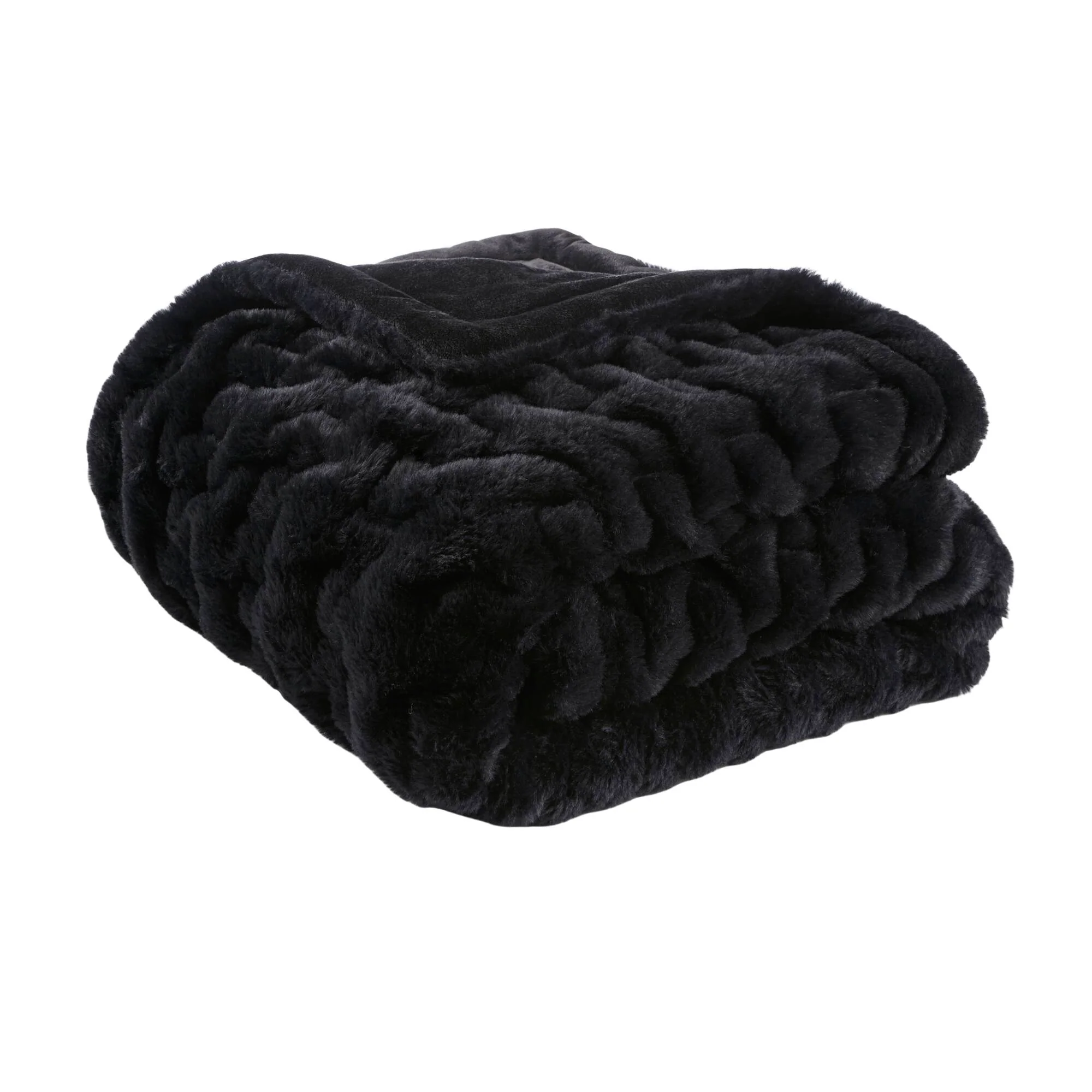 Ruched Fur 100% Polyester Real Tie Dye Throw - Image 46