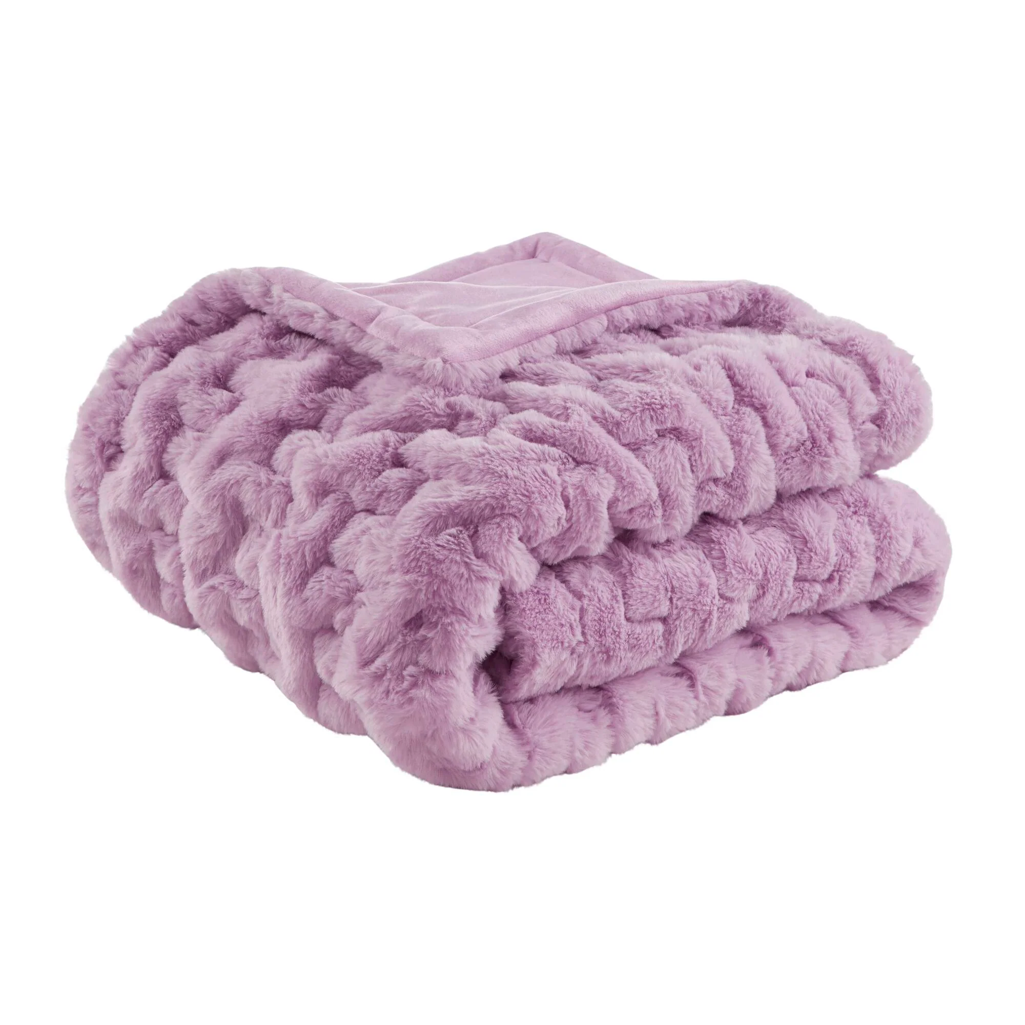 Ruched Fur 100% Polyester Real Tie Dye Throw - Image 84
