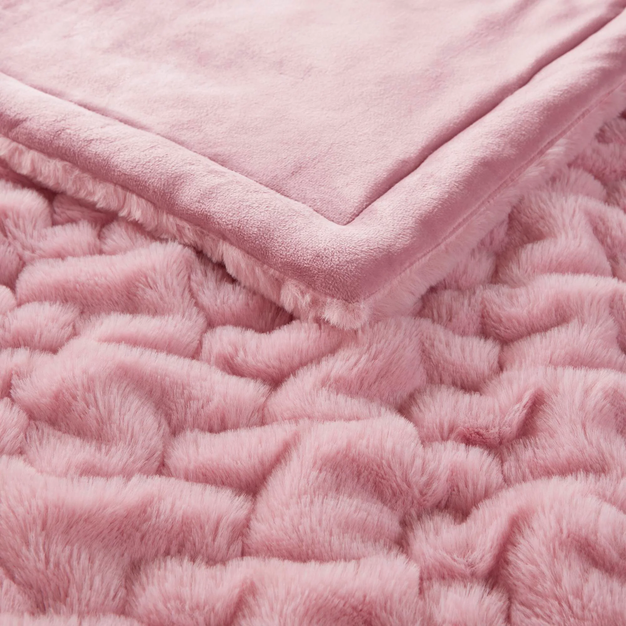 Ruched Fur 100% Polyester Real Tie Dye Throw - Image 90