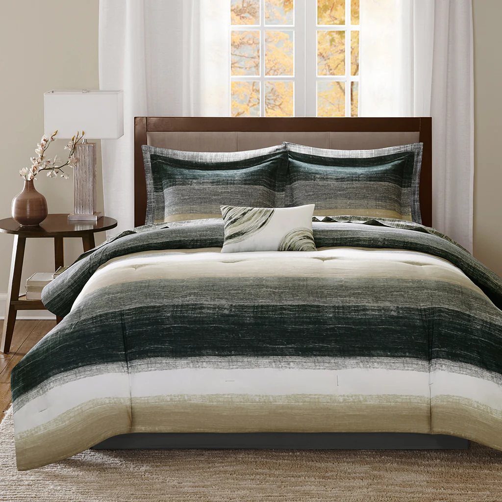 Saben 7-Piece Comforter Set with Cotton Bed Sheets - Image 5
