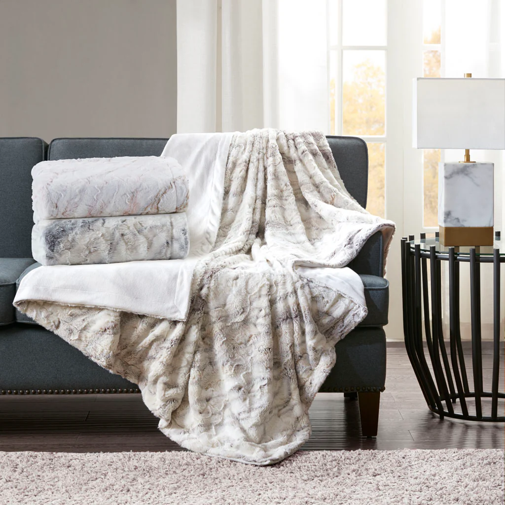 Sachi Oversized Faux Fur Throw