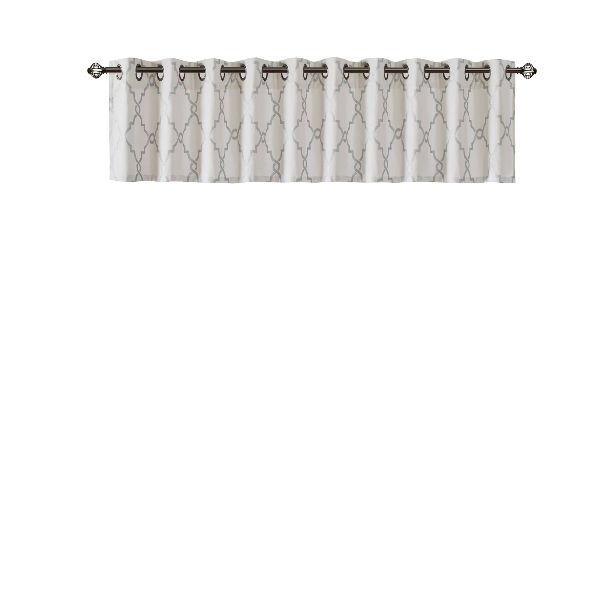 Saratoga Fretwork Print Grommet Top Window Valance - Image 39