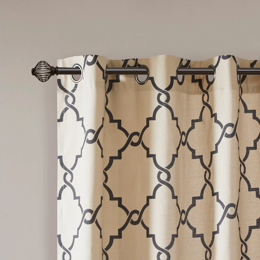 Saratoga Fretwork Print Patio Window Curtain - Image 13