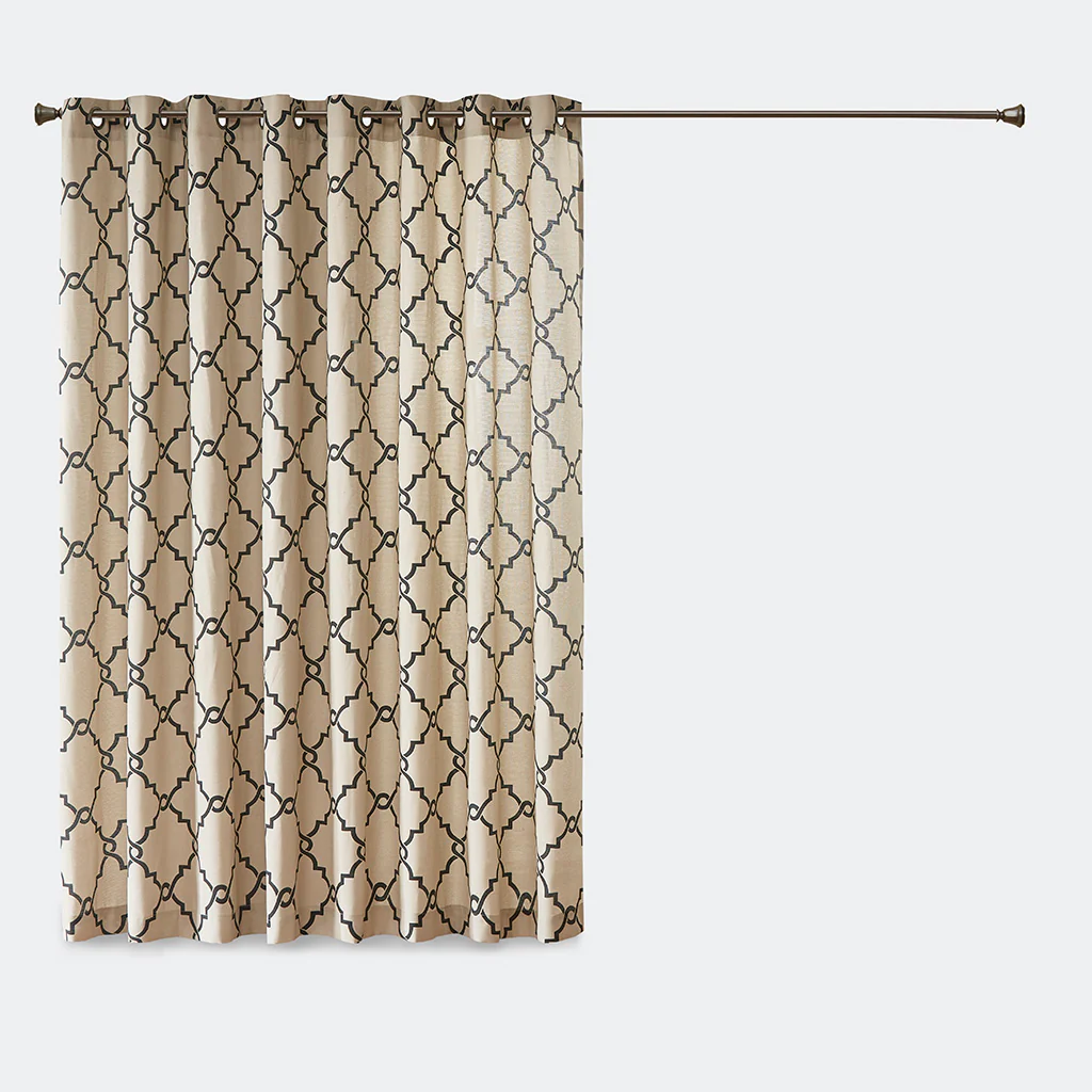 Saratoga Fretwork Print Patio Window Curtain - Image 16