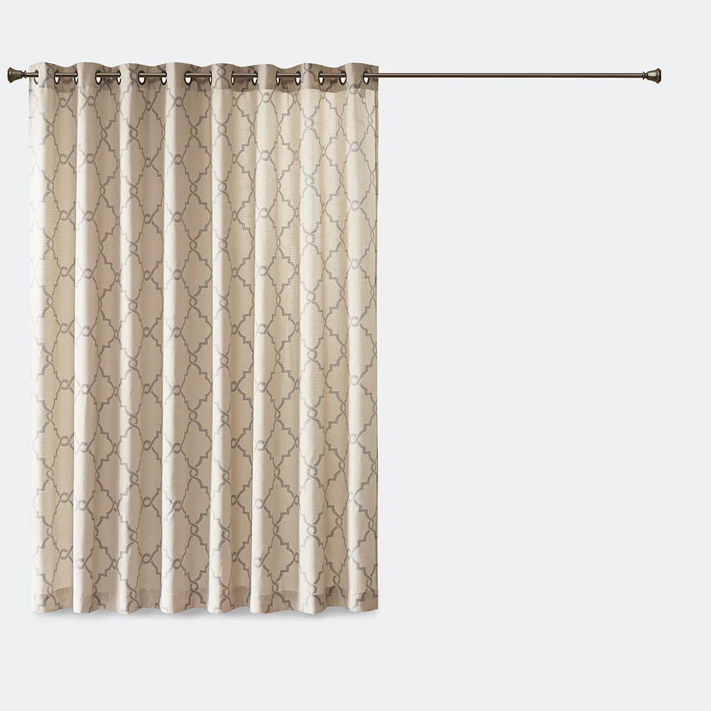 Saratoga Fretwork Print Patio Window Curtain - Image 8