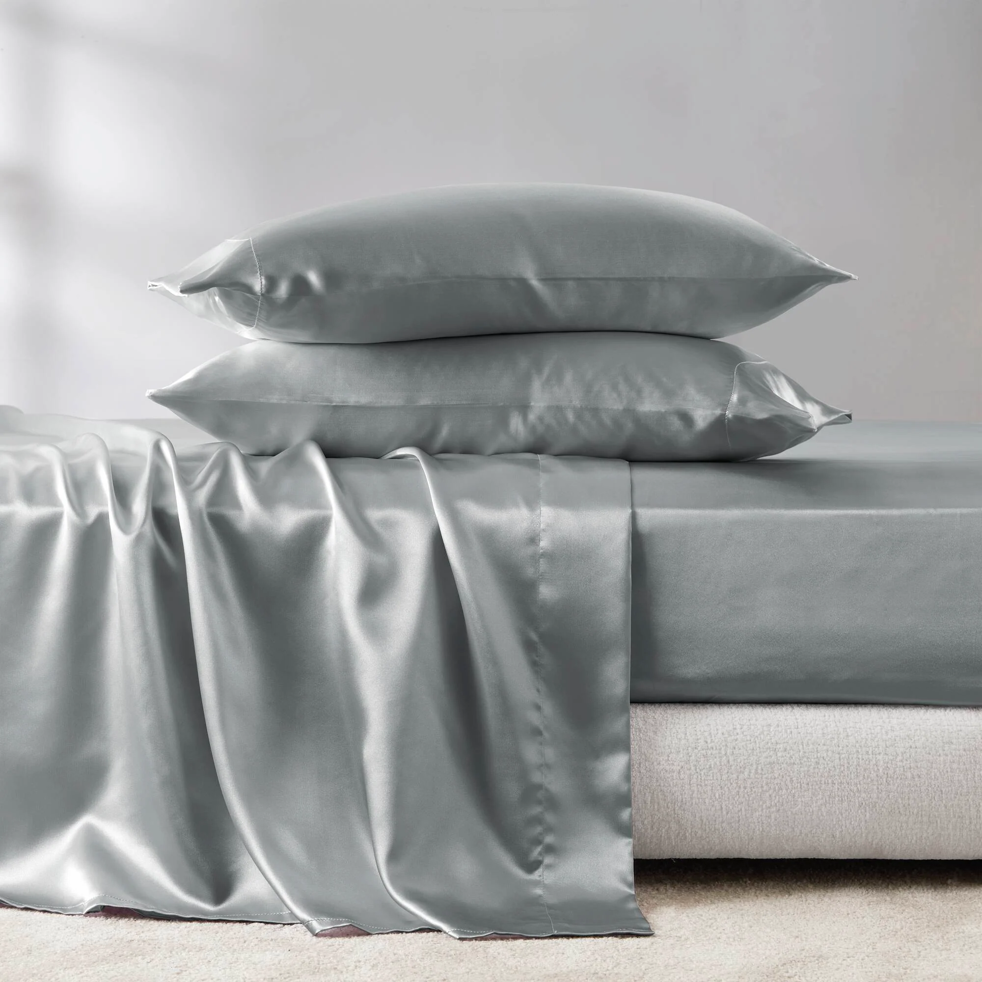 Satin Luxury Sheet Set - Image 77