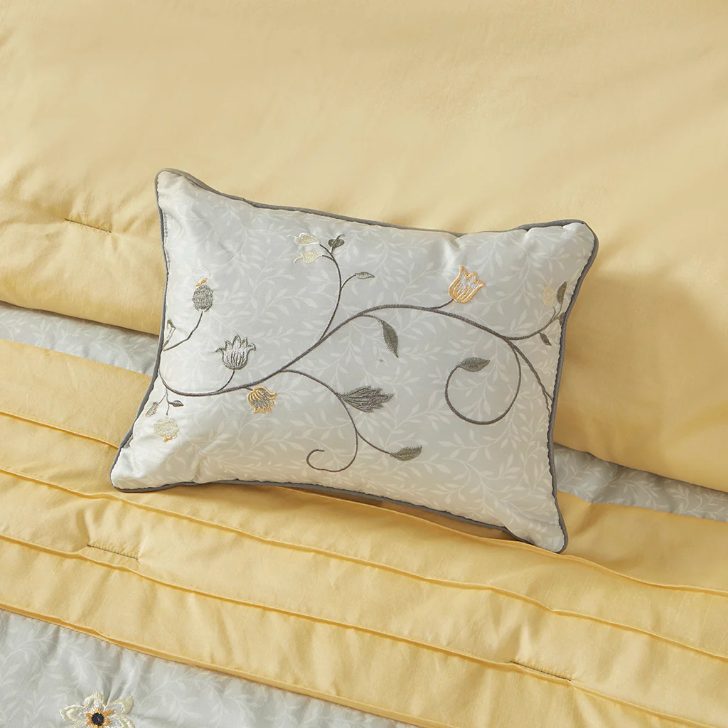 Serene Embroidered 7-Piece Comforter Set - Image 58