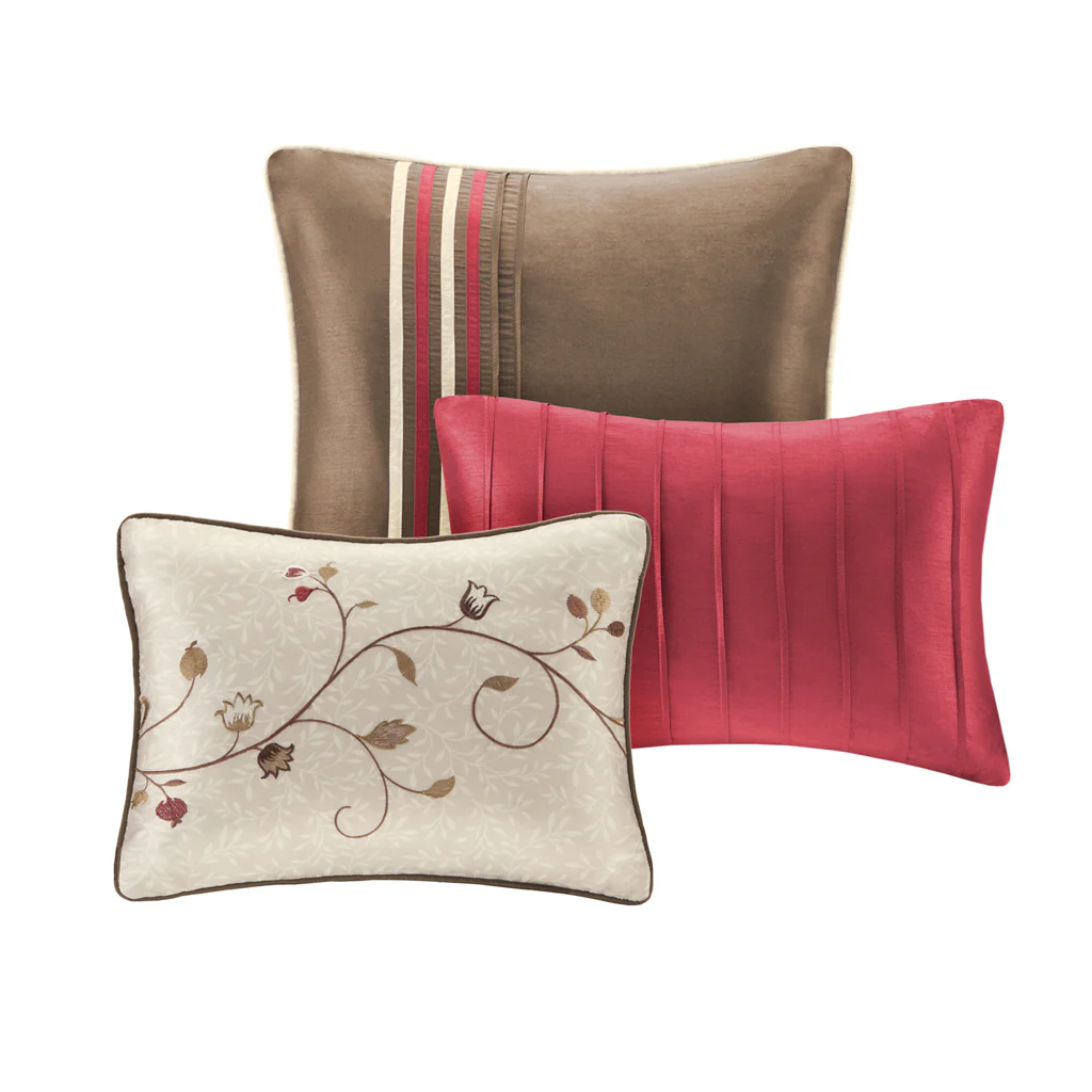 Serene Embroidered 7-Piece Comforter Set - Image 7