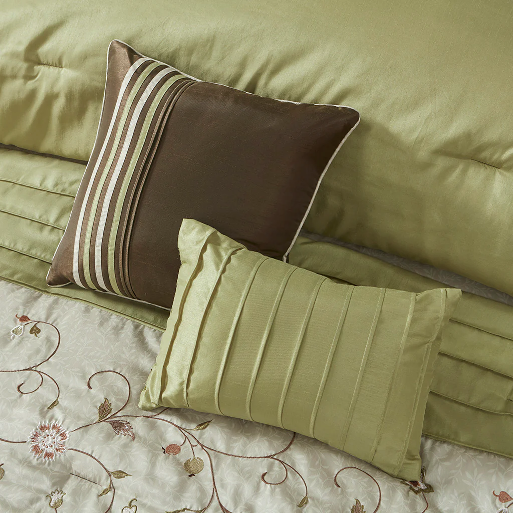 Serene Embroidered 7-Piece Comforter Set - Image 71