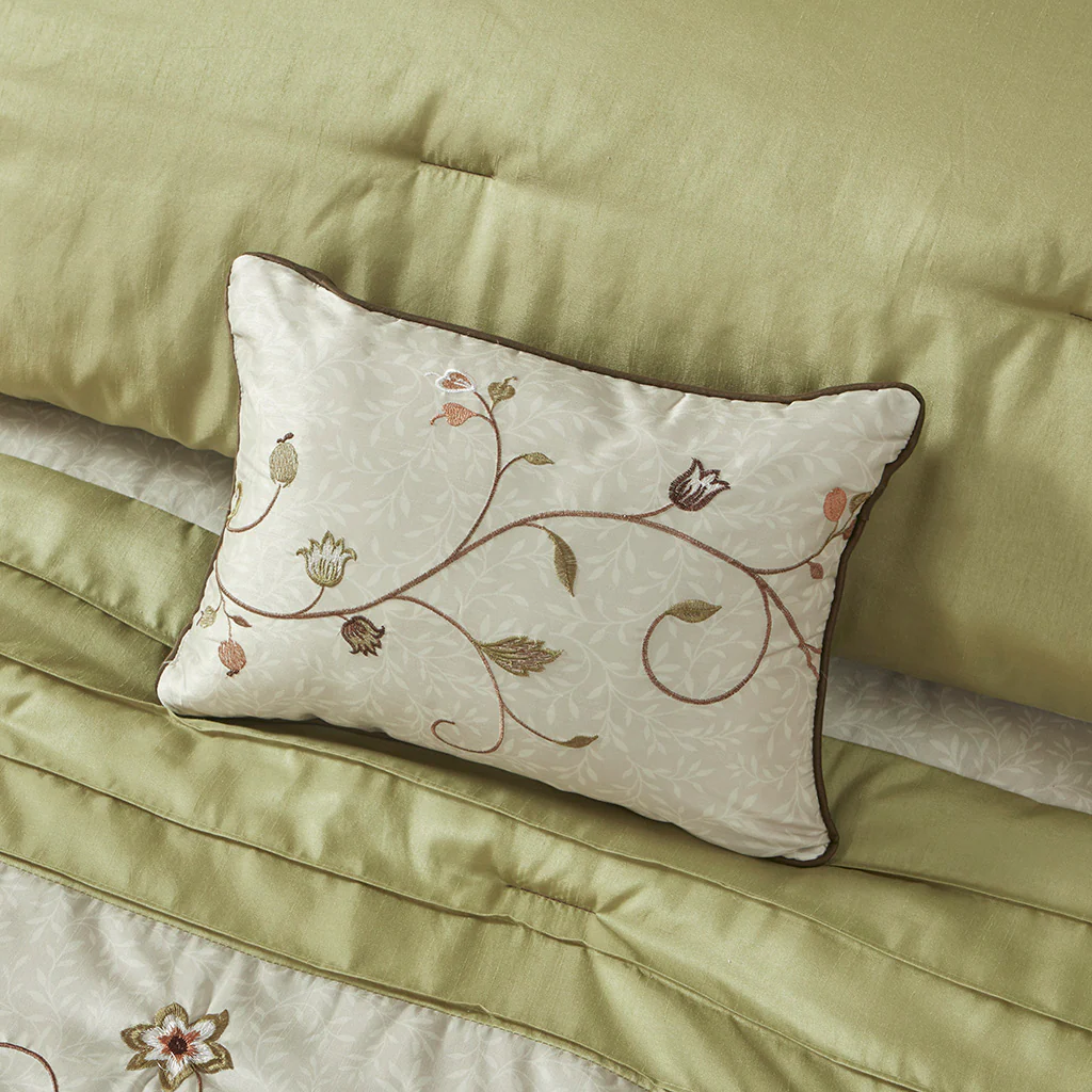 Serene Embroidered 7-Piece Comforter Set - Image 76