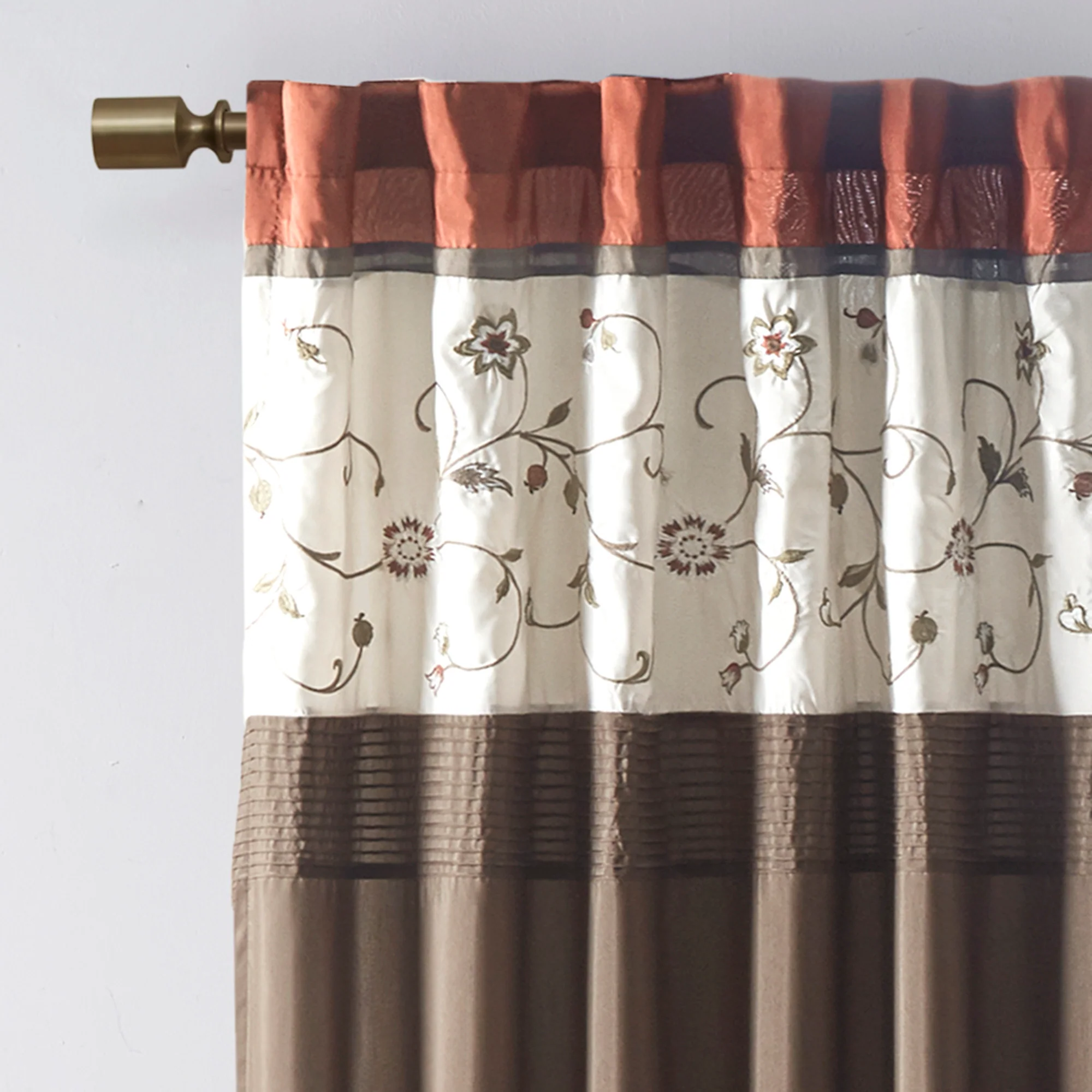 Serene Embroidered Curtain Panel - Image 10
