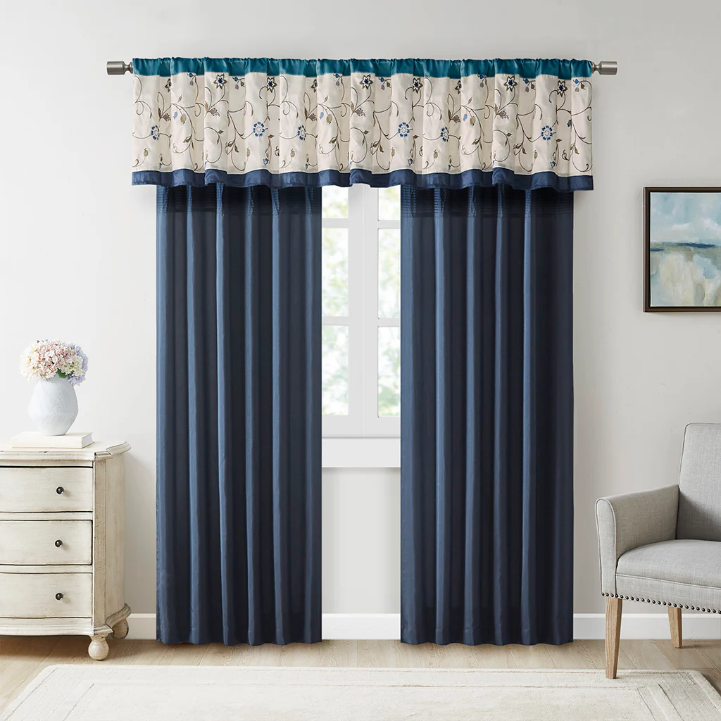 Serene Embroidered Curtain Panel - Image 13
