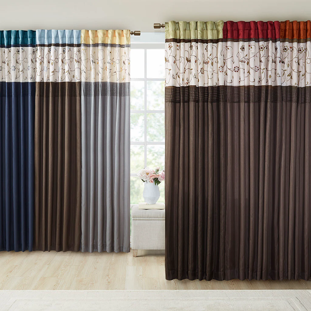 Serene Embroidered Curtain Panel - Image 14