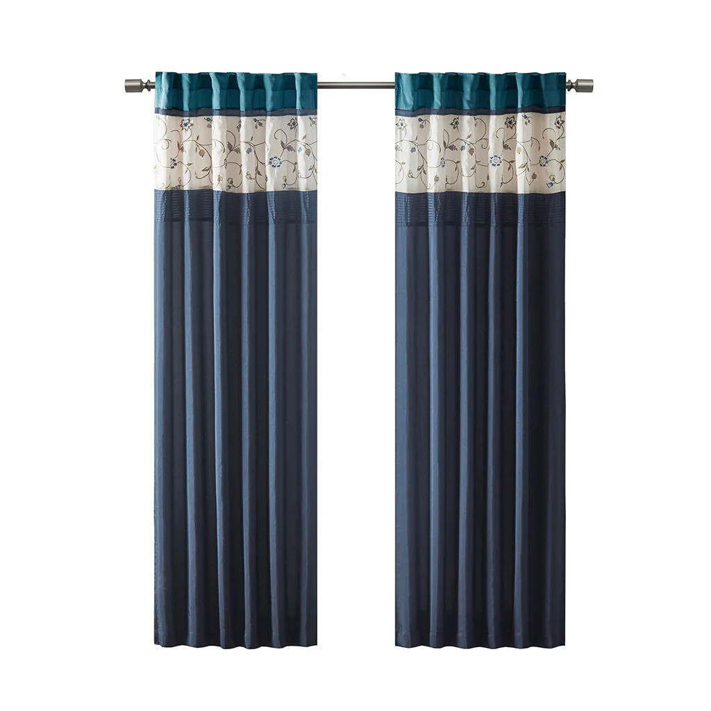 Serene Embroidered Curtain Panel - Image 15
