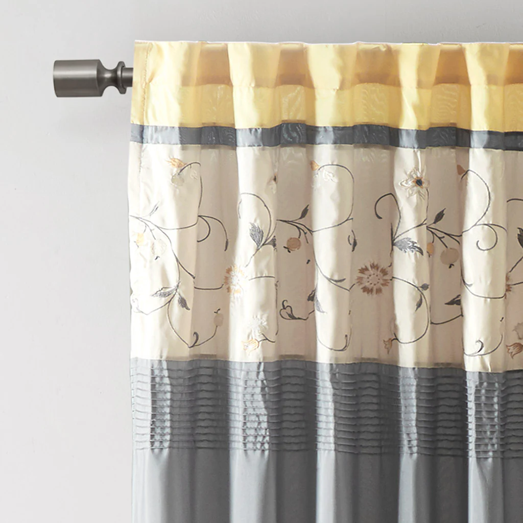 Serene Embroidered Curtain Panel - Image 26