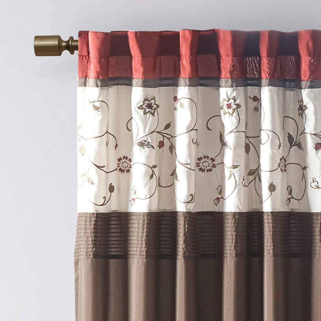 Serene Embroidered Curtain Panel - Image 40