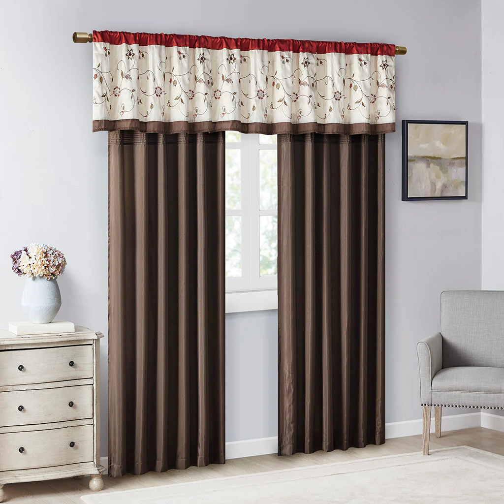 Serene Embroidered Curtain Panel - Image 42