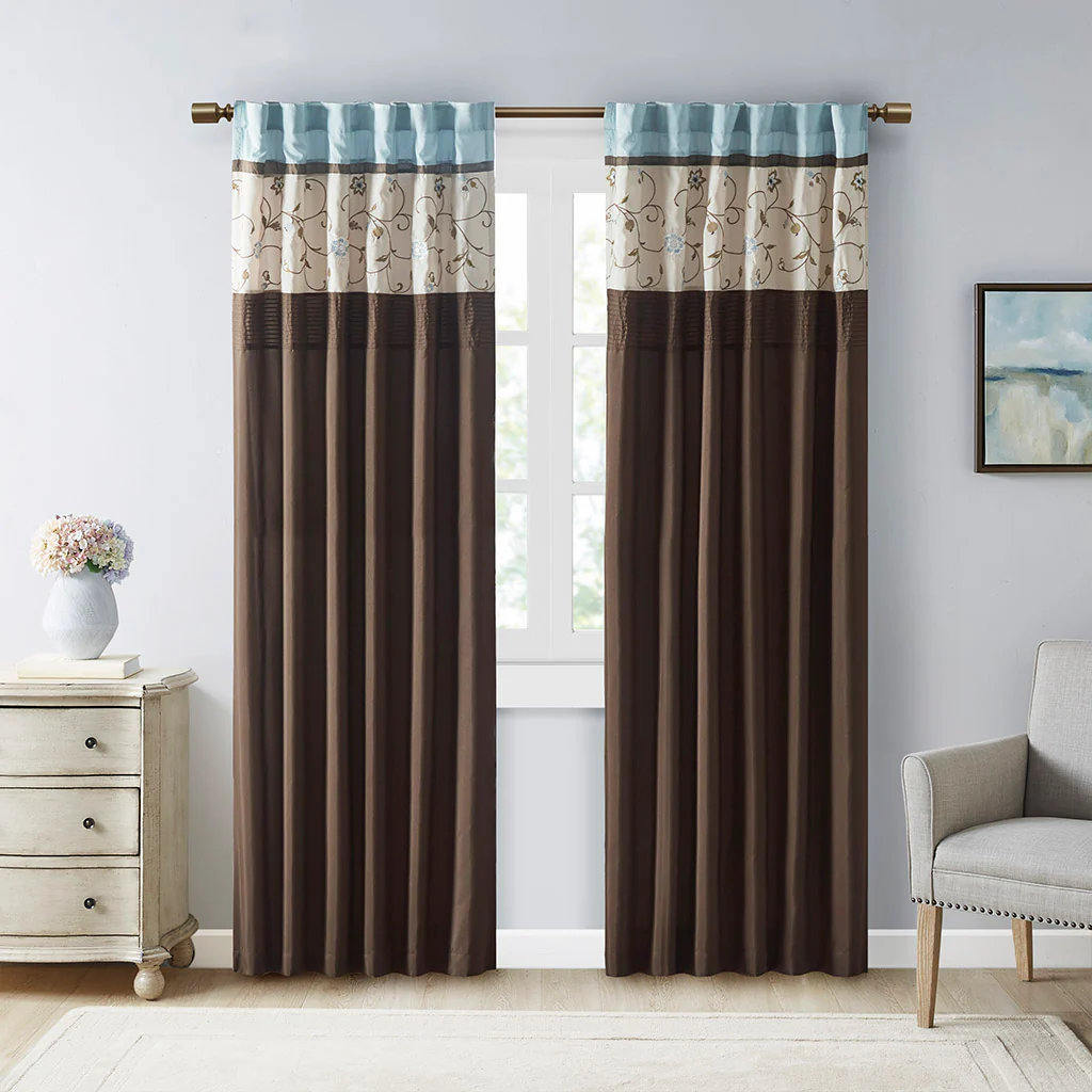 Serene Embroidered Curtain Panel - Image 44