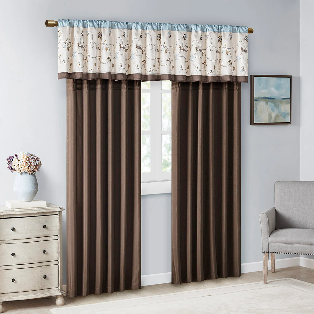Serene Embroidered Curtain Panel - Image 45