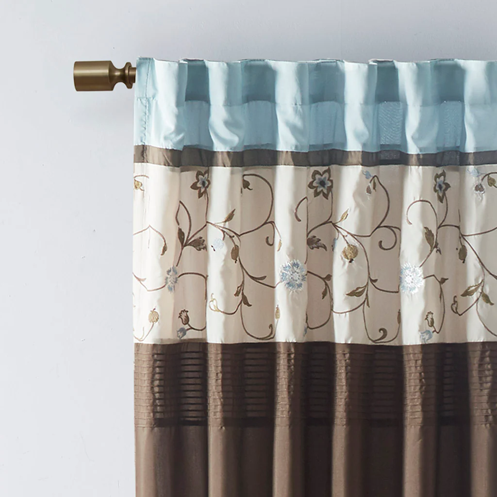 Serene Embroidered Curtain Panel - Image 47