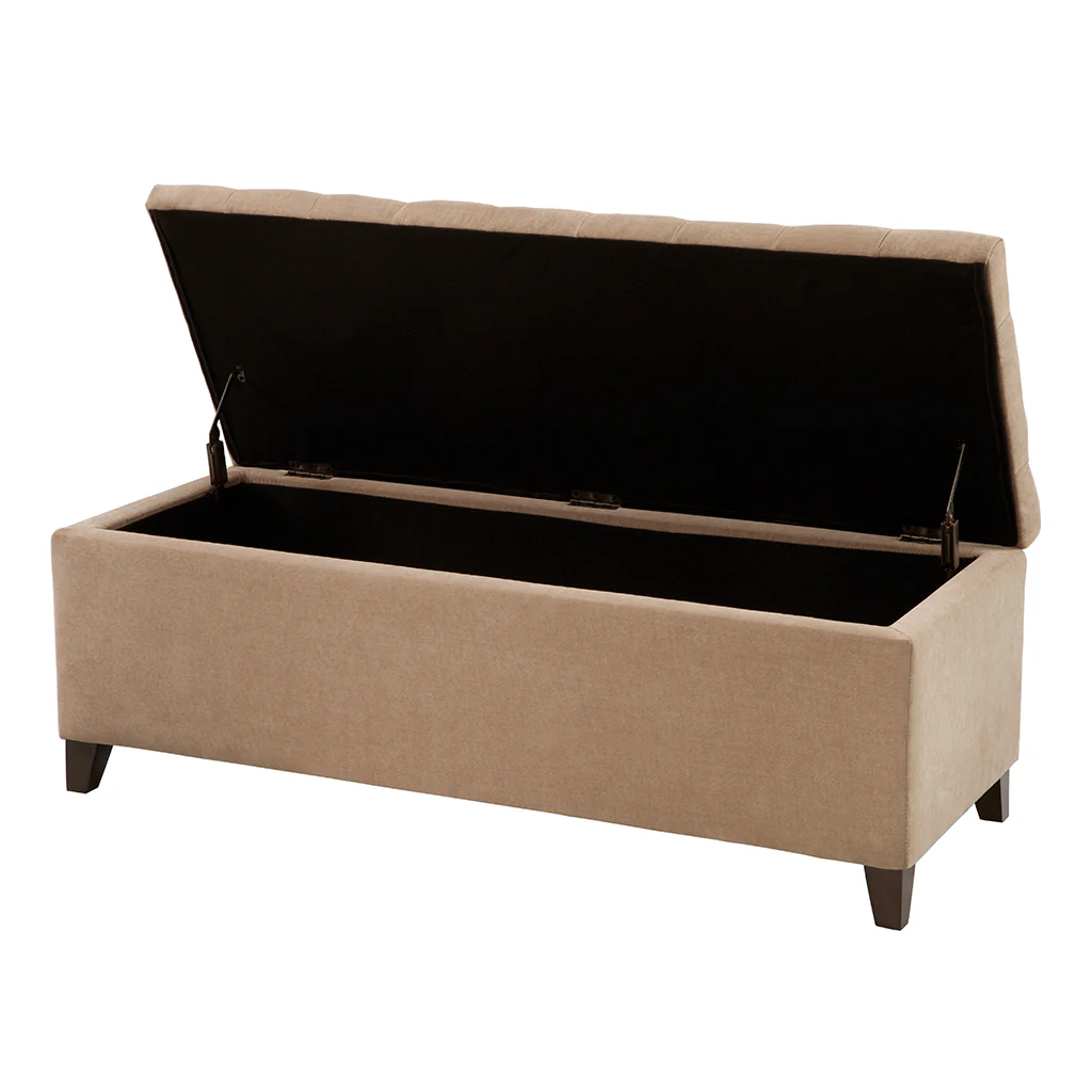 Shandra Tufted Top Upholstered Storage Bench - Image 19