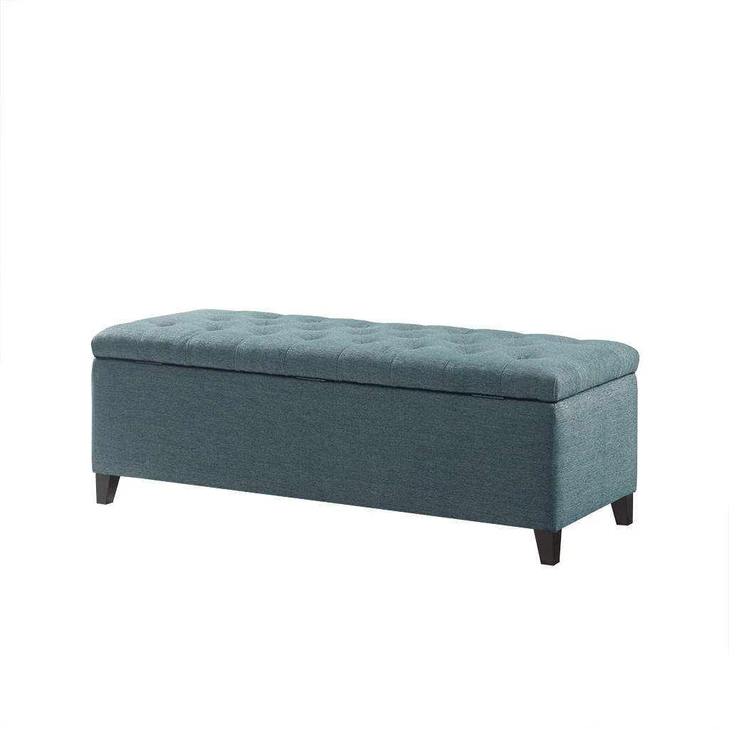 Shandra Tufted Top Upholstered Storage Bench - Image 38