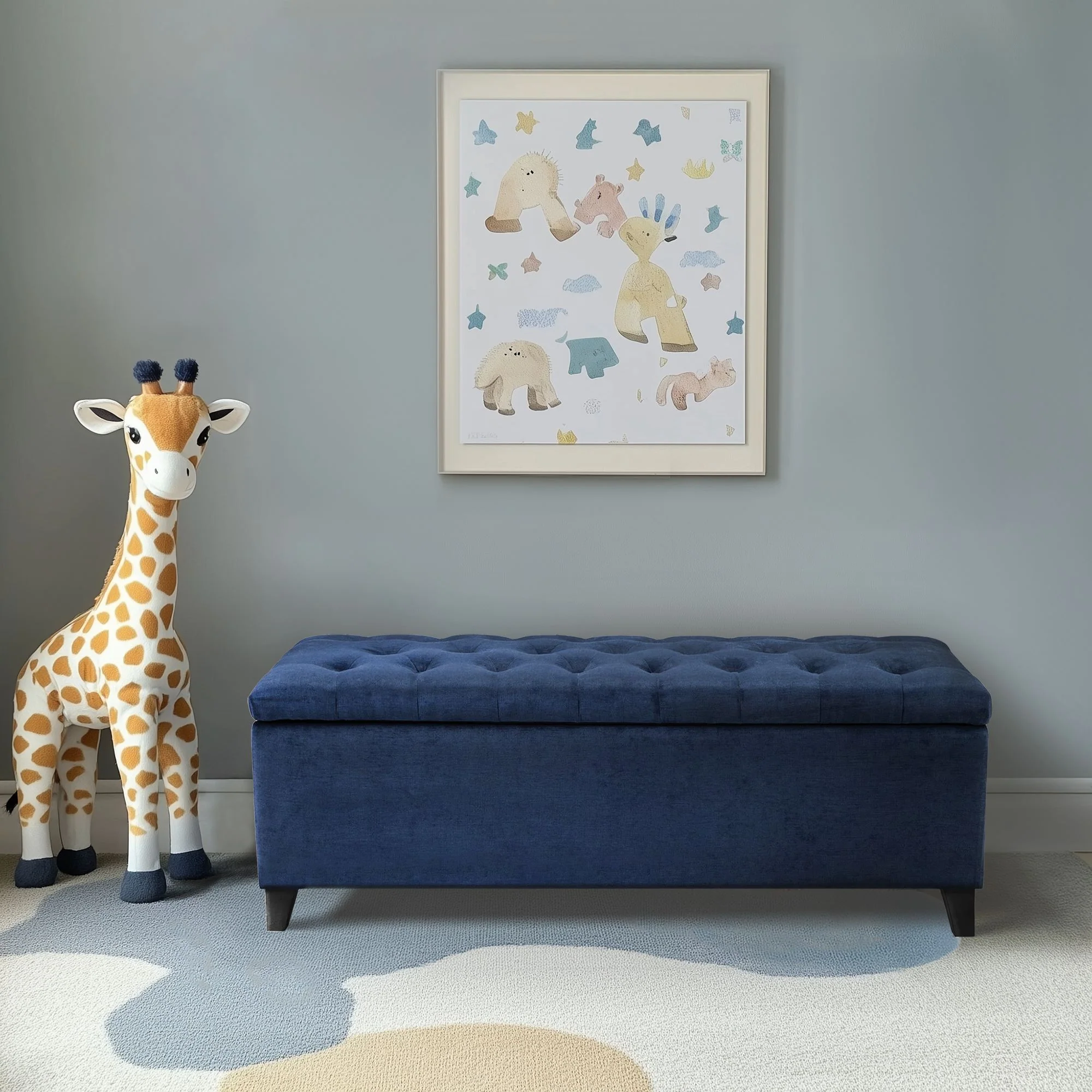 Shandra Tufted Top Upholstered Storage Bench - Image 52