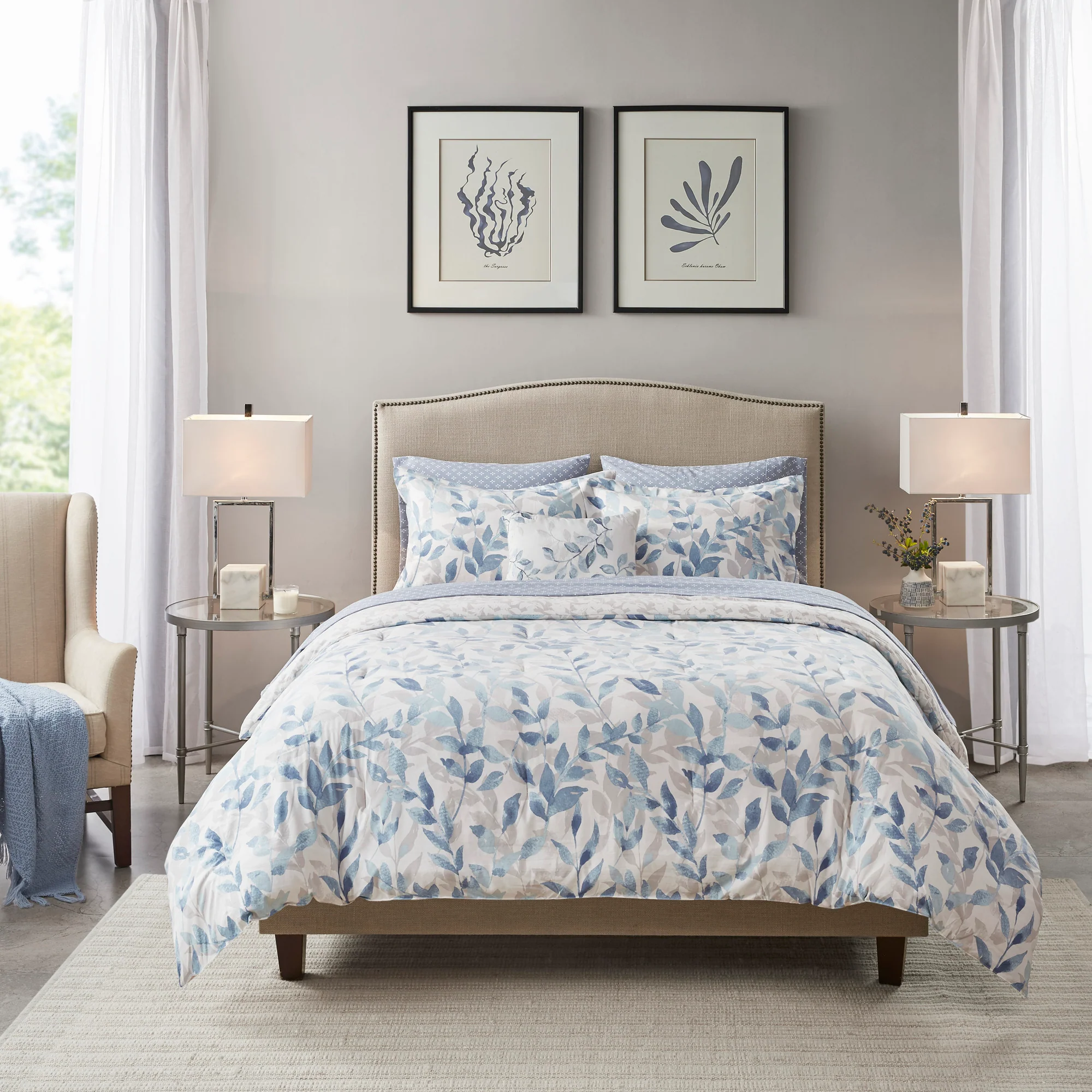 Sofia Reversible 8-Piece Comforter Set with Bed Sheets